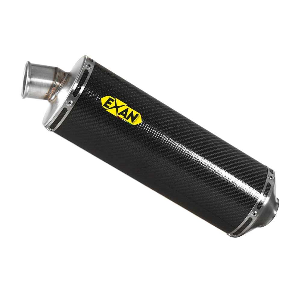 Auspuff EXAN Oval Classic in carbon zu Ducati (CH-Hom)