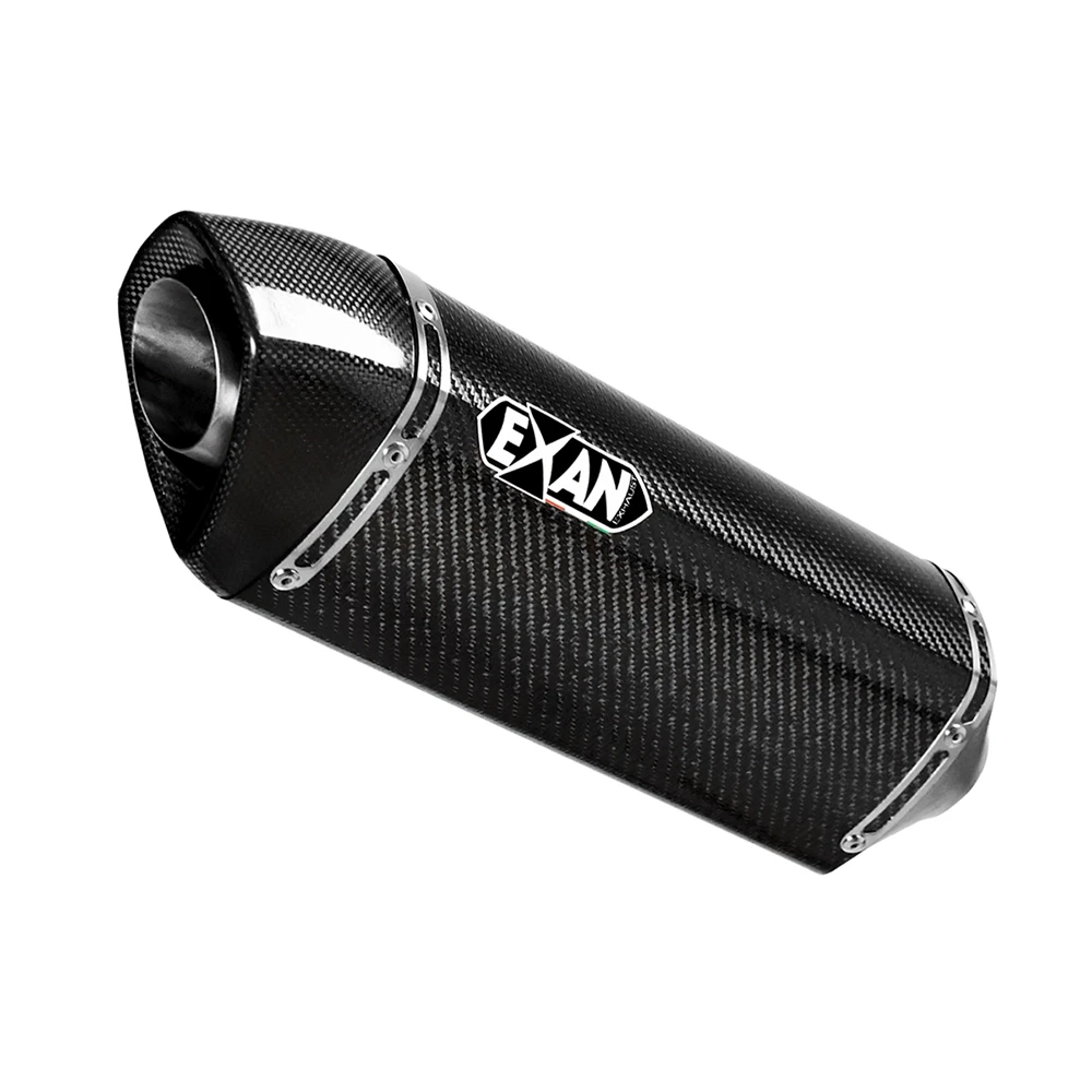 Auspuffanlage EXAN X-Black Oval in carbon zu Ducati (CH-Hom)