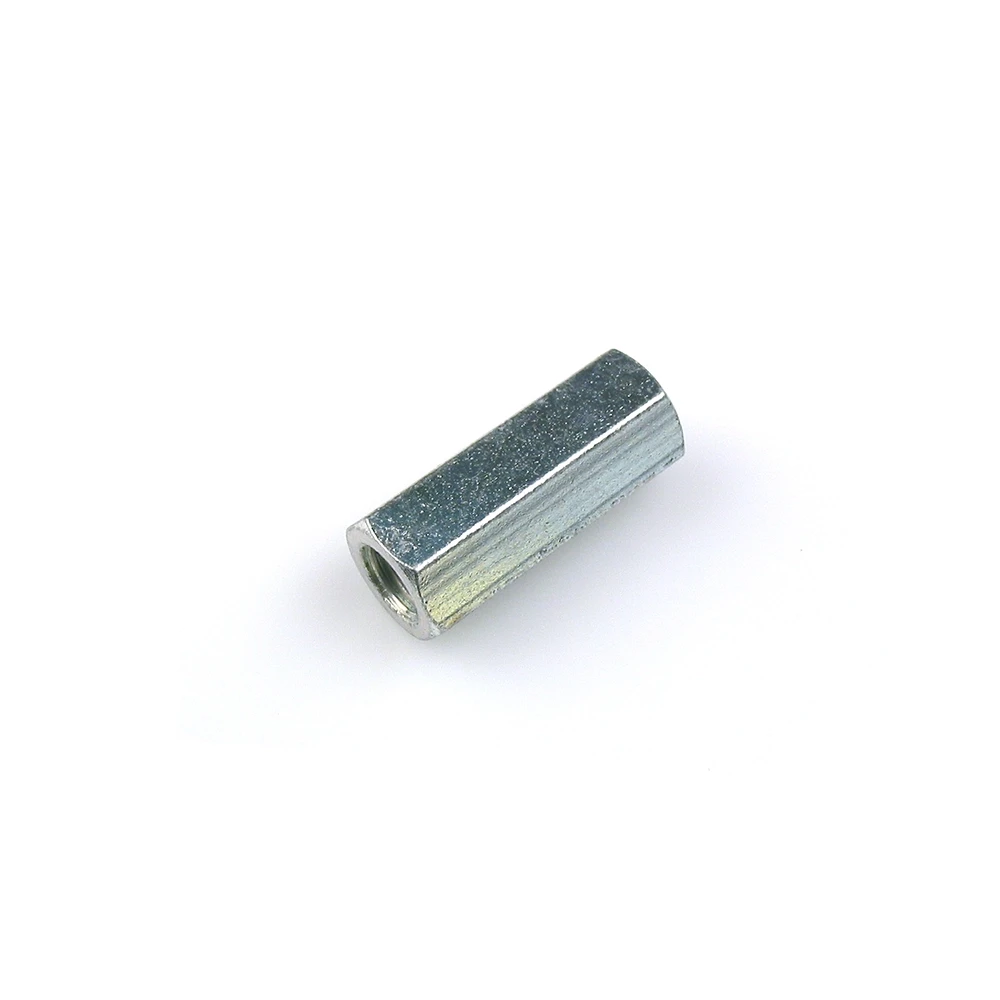 Sechskantmutter (Distanzmutter) M7/1 x H 25mm verzinkt-blau