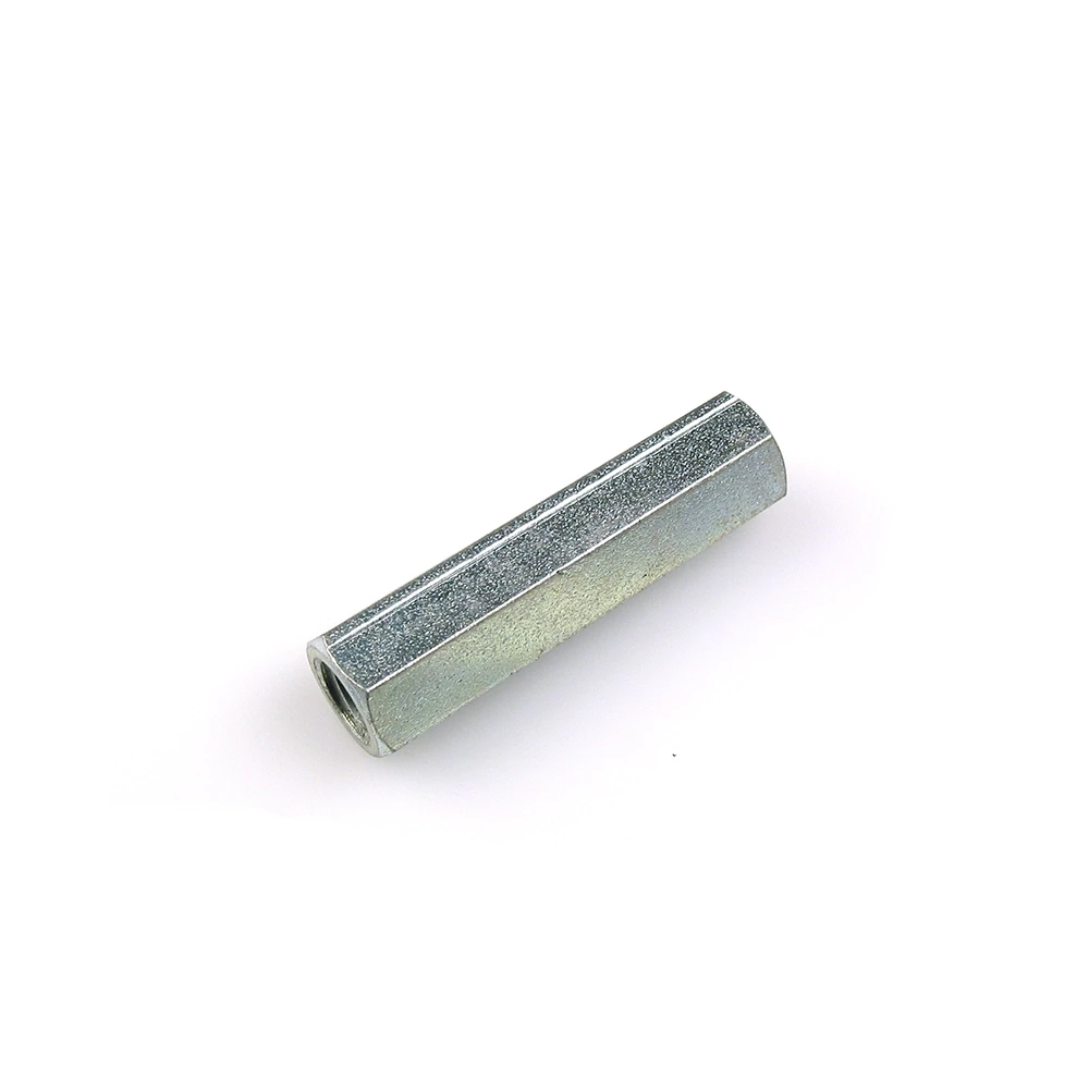Sechskantmutter (Distanzmutter) M7/1 x H 40mm verzinkt-blau