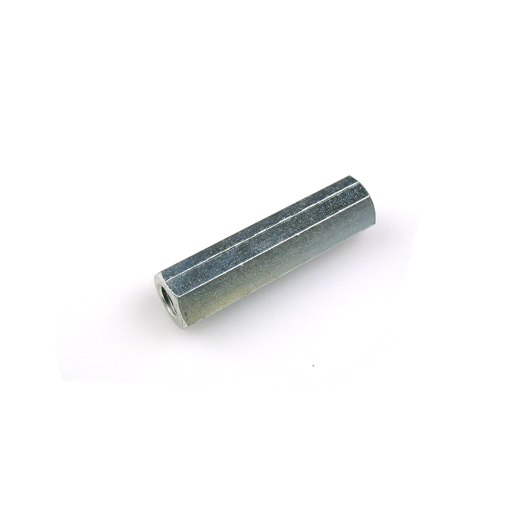 Sechskantmutter (Distanzmutter) M6/1 x H 40mm verzinkt-blau