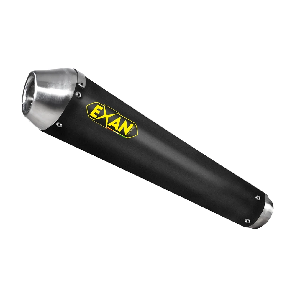 Auspuff EXAN Conic Nx Cap in inox-schwarz zu Kawasaki (CH-Hom)