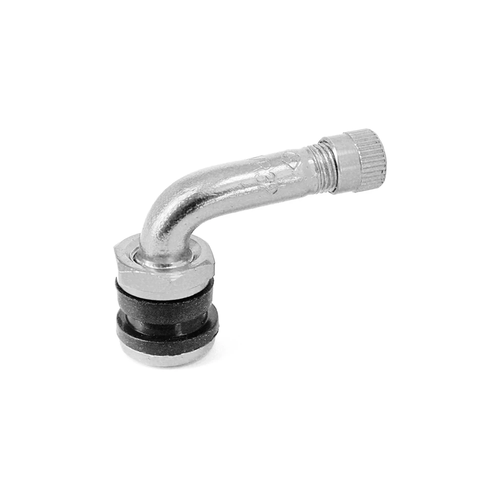 Ventil NO NAME 90º gebogen inkl. Ventildeckel Alu poliert tubeless (für Fe