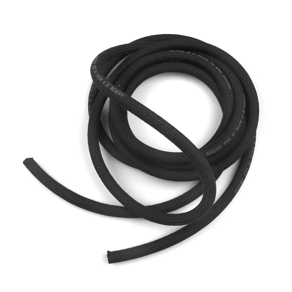 Benzin- Oel Schlauch 3m (Ø 6/13mm) SCHWARZ verstärkt mit Gewebe