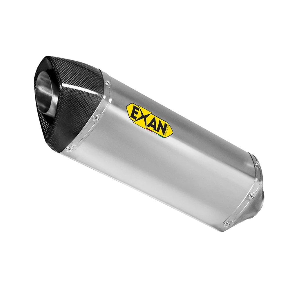Auspuff EXAN X-Black Oval in inox zu Kawasaki (CH-Hom)