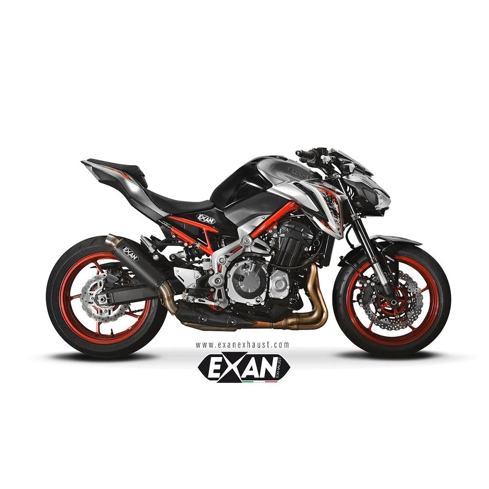 Auspuff EXAN X-GP in carbon zu Kawasaki (CH-Hom)