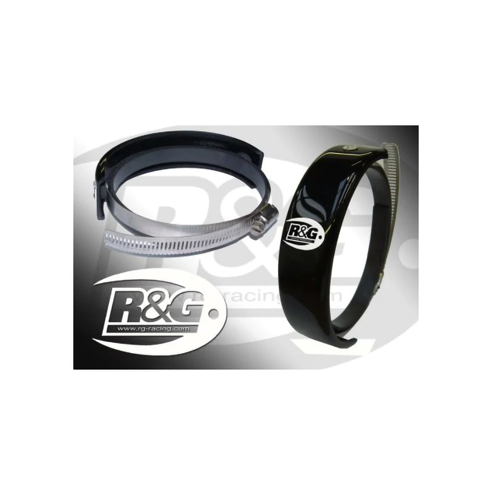 Schalldämpfer- Protektor R&G in Schwarz- Glanz für Yoshimura Tri Oval - Li