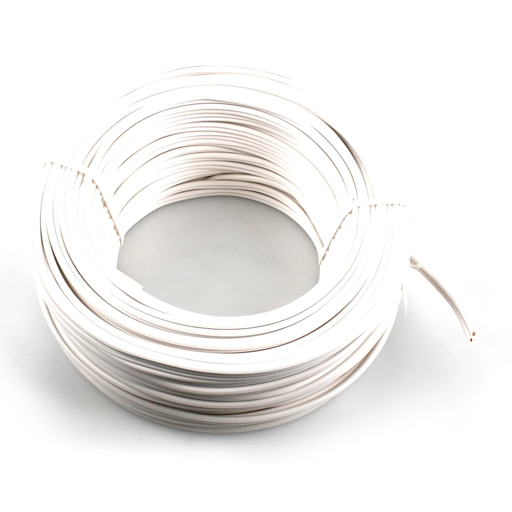 Stromkabel in WEISS (2 x 0.75mm²) Bitte Länge in Meter angeben