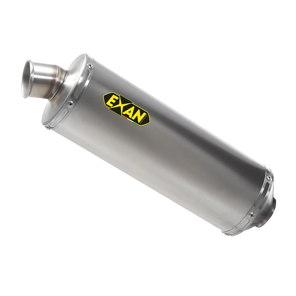 Auspuff EXAN Oval Classic in inox zu Kawasaki (CH-Hom)