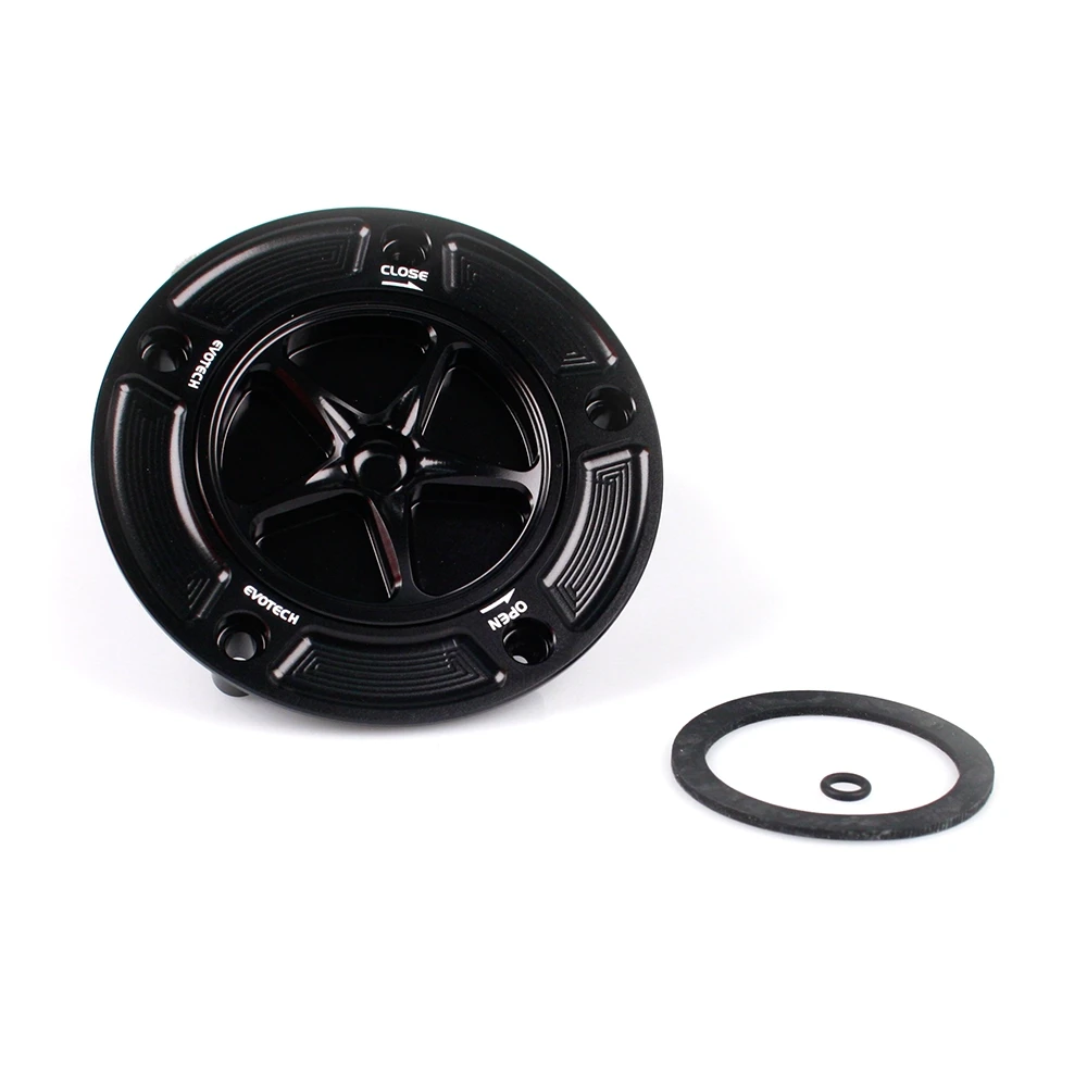 Tankdeckel EVOTECH (2x Umdrehungen) in Schwarz zu Suzuki
