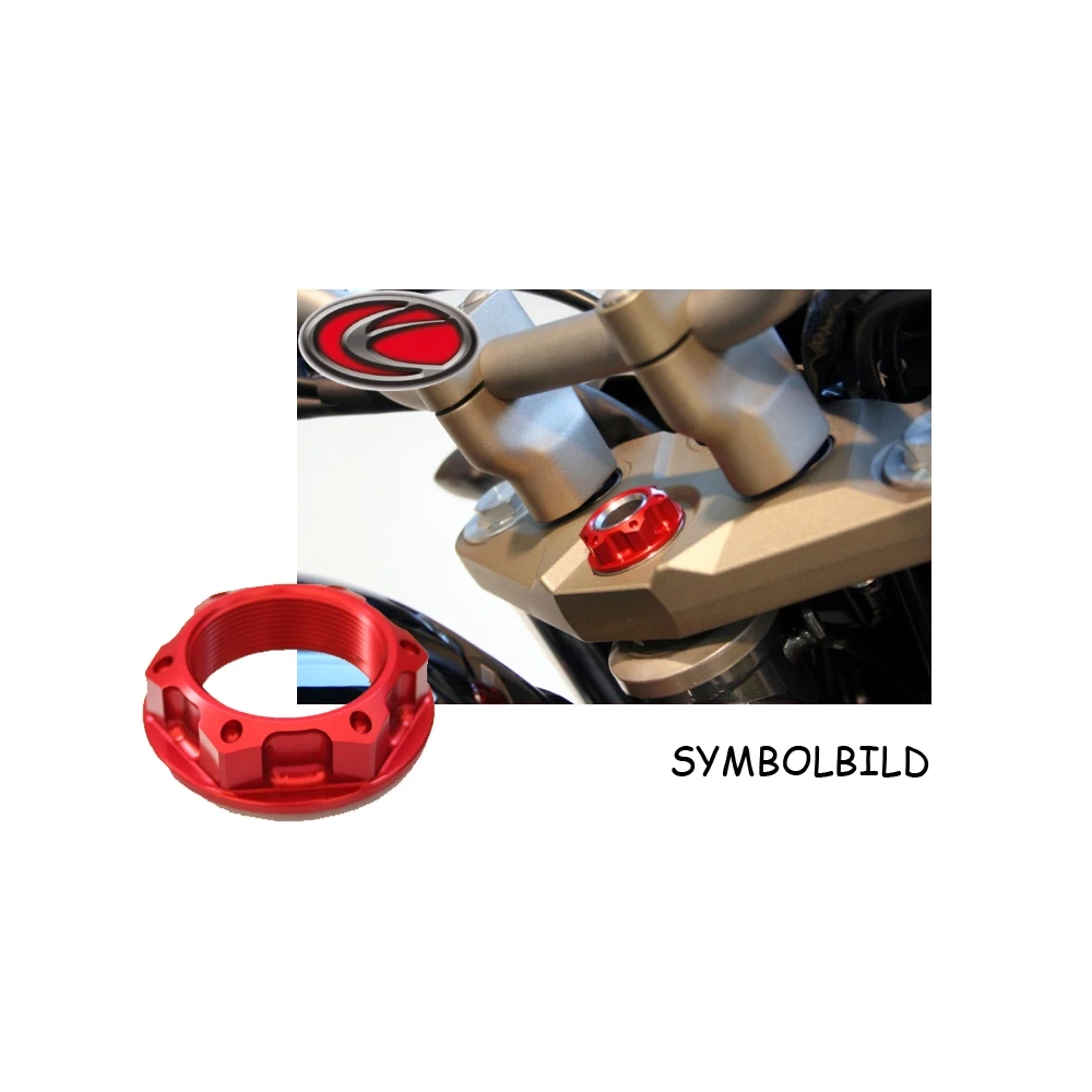 Lenkkopfmutter EVOTECH M24 x 1.5mm zu Suzuki in SILBER