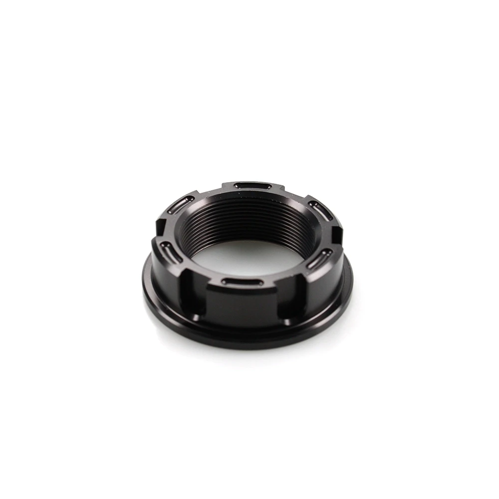 Schwingenachsmutter EVOTECH M24 x 1.5mm zu Yamaha in SCHWARZ