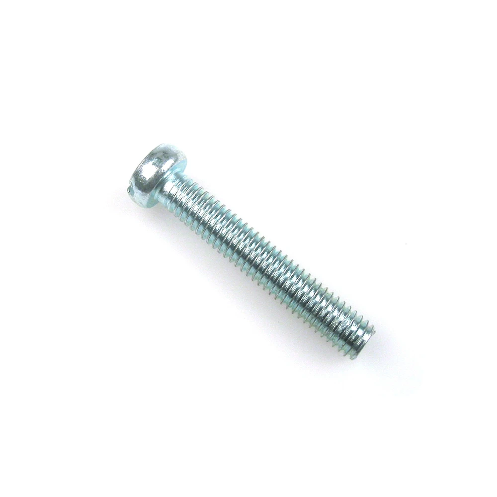 Zylinderschraube mit Schlitz M 6/1 x H 3.9 x L 35 (DIN 84) verzinkt-blau