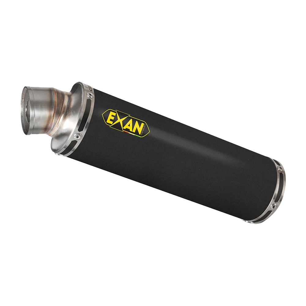Auspuff EXAN X-GP in inox-schwarz zu KTM (CH-Hom)