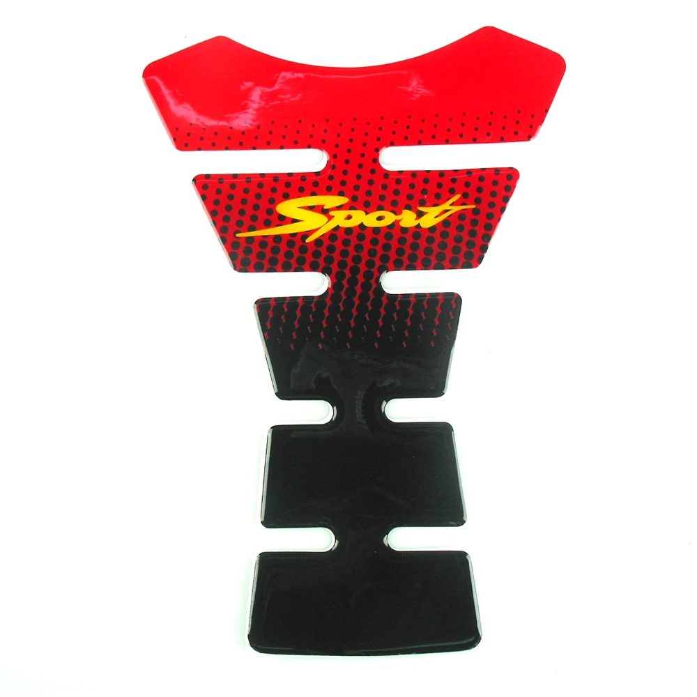 Tank Protektor VICMA SPORT aus Silikon in SCHWARZ-ROT (25 x 17cm)