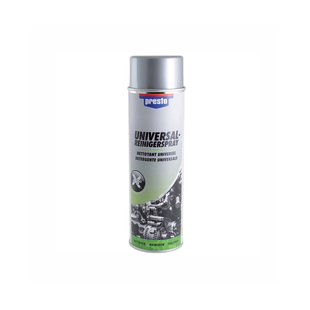 Universalreinigerspray PRESTO entfettet Metallteile sowie Kunststoffe (500