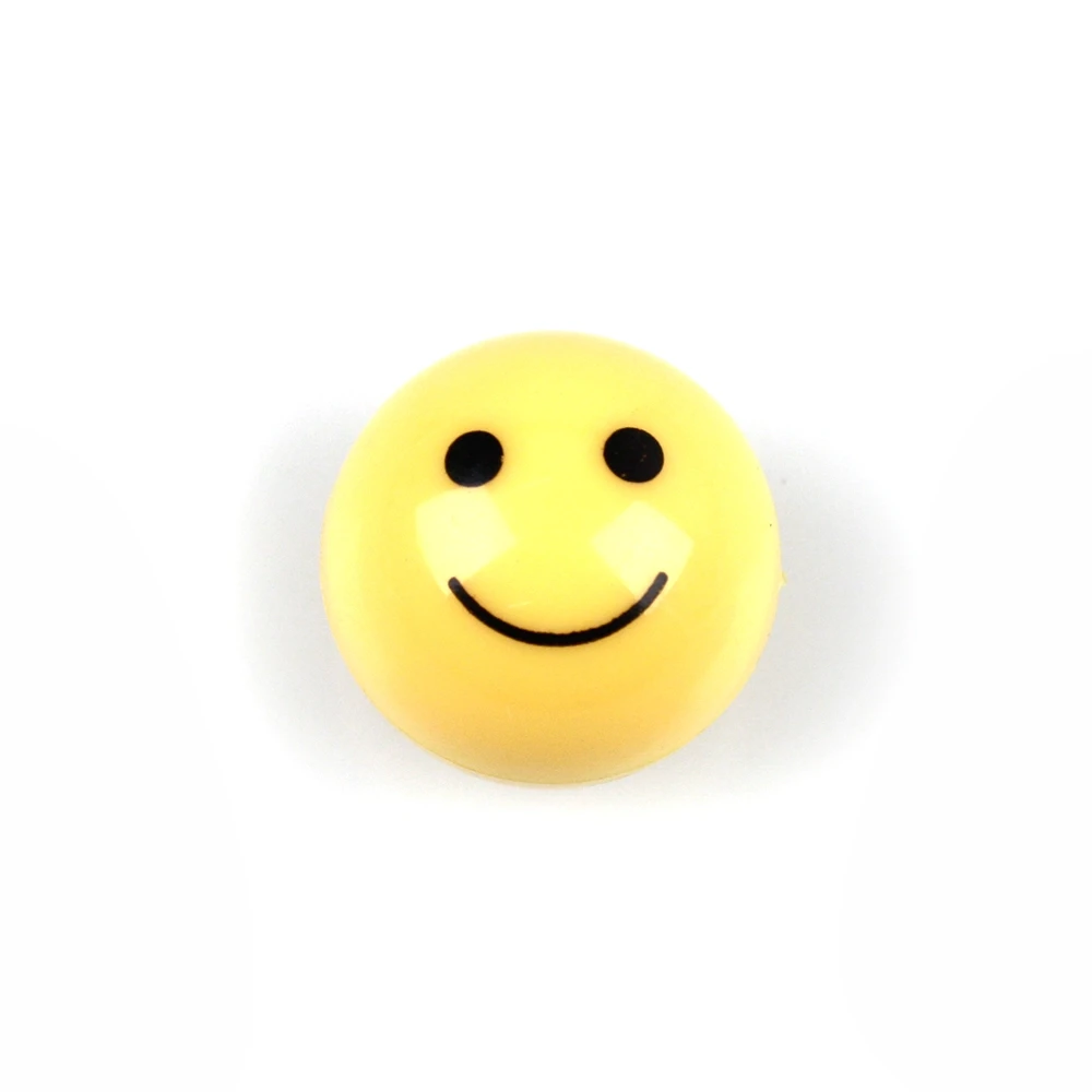 Ventildeckel MOPED KINGS (Paar) SMILEY in gelb