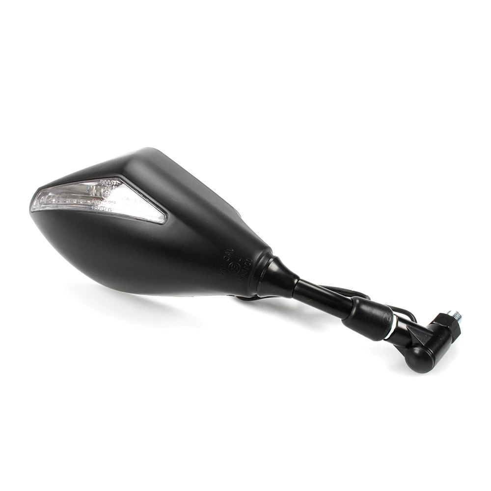 Spiegel VICMA DE LUXE in SCHWARZ mit LED Blinker (147 x 91mm) RECHTS (Befe