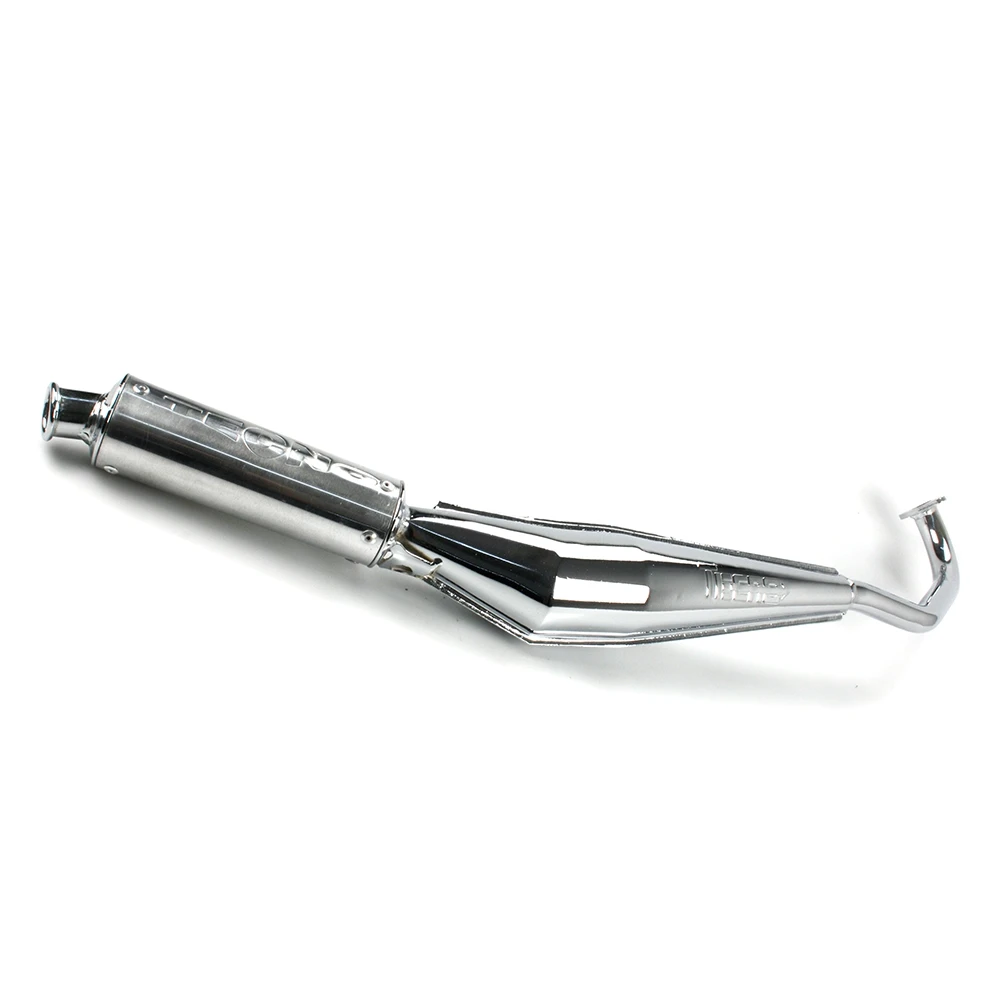 Auspuff TECNO zu Tomos in Chrom (Ø 22.00mm / 25.20mm)