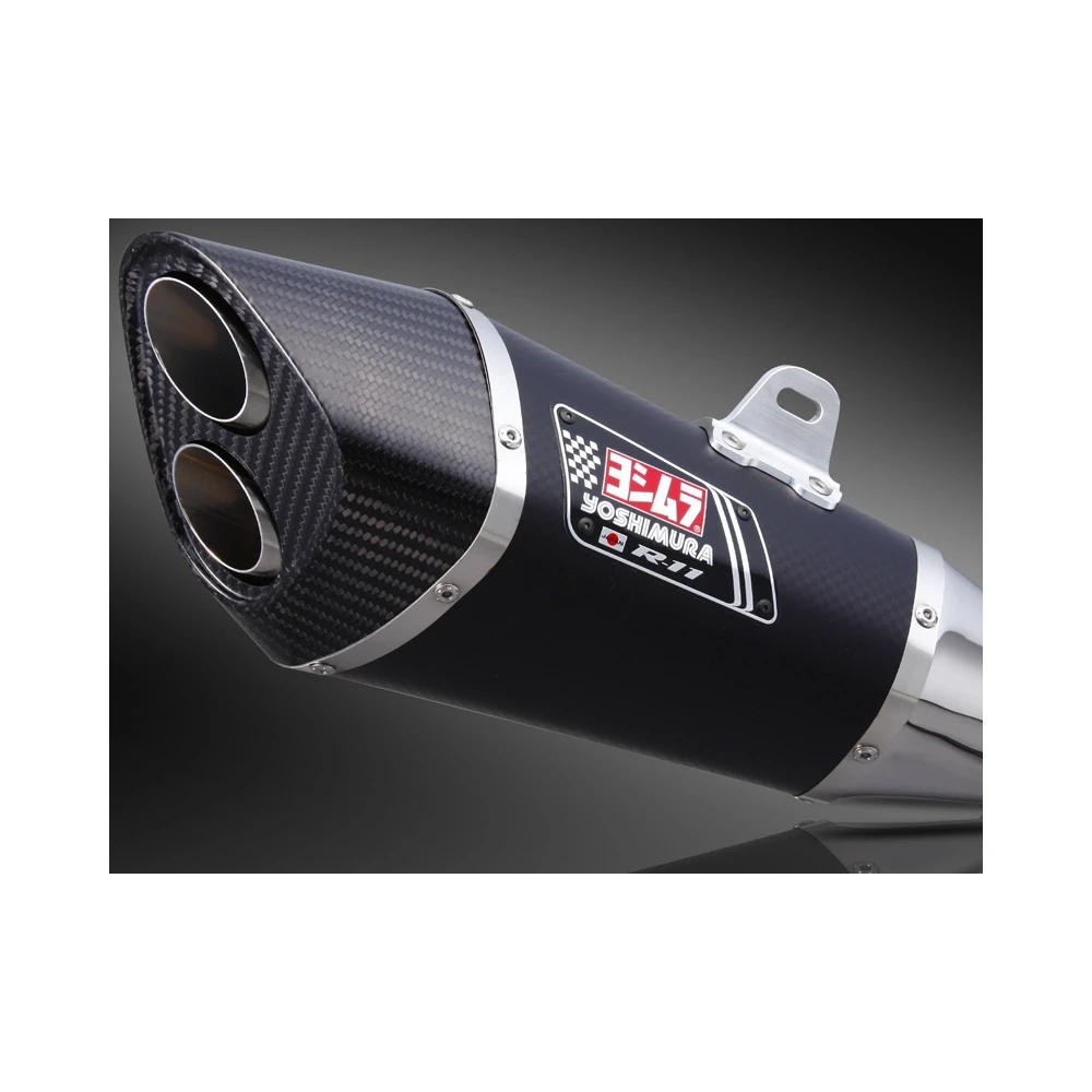 Auspuff Yoshimura R-11 (Single Exit) in Metal Magic mit Carbon Cap zu BMW