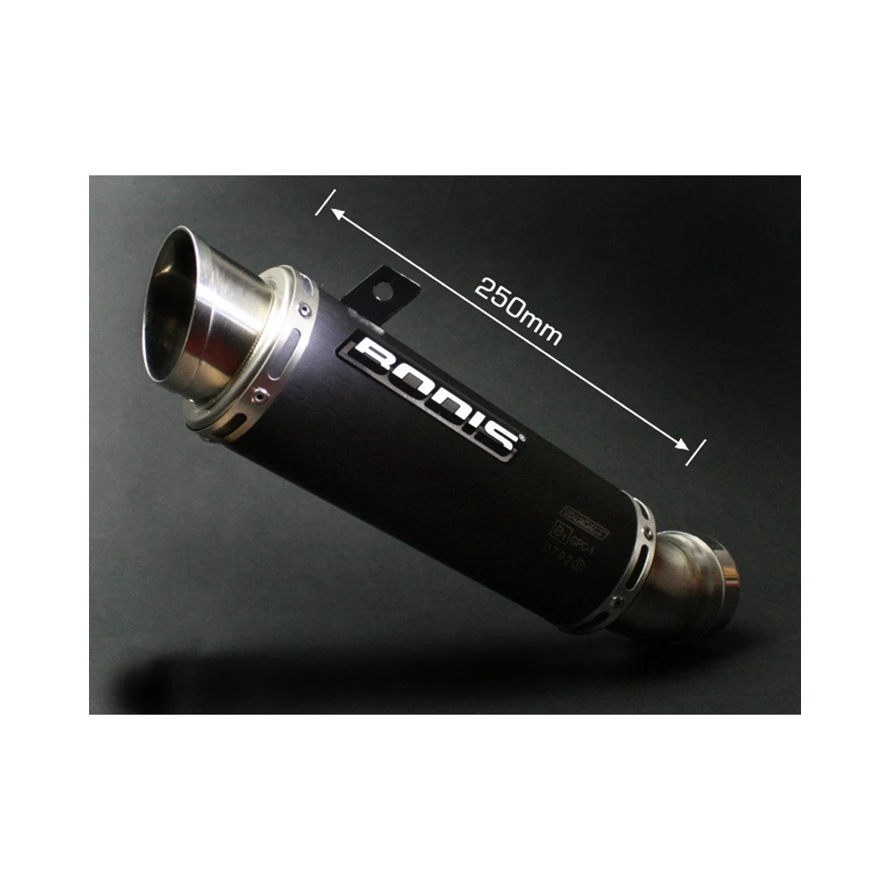 Auspuff BODIS GPC-1 in INOX/SCHWARZ (SS/BL) zu Kawasaki (CH- Homologiert)