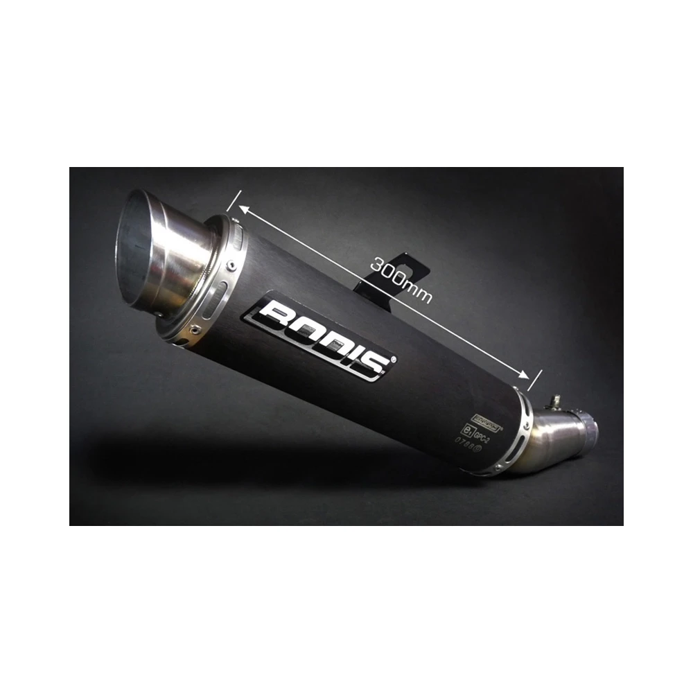 Auspuff BODIS GPC-2 in INOX/SCHWARZ (SS/BL) zu Suzuki (CH- Homologiert)