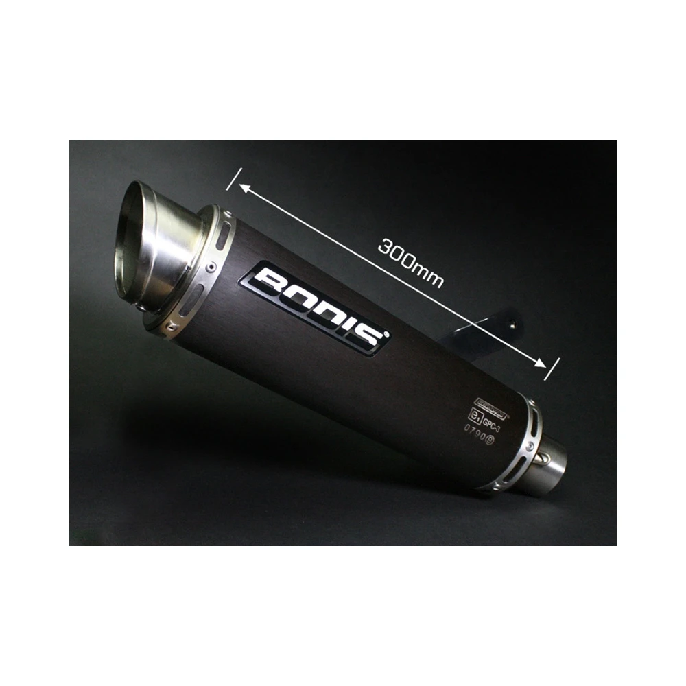 Auspuff BODIS GPC-3 in INOX/SCHWARZ (SS/BL) zu Triumph (CH- Homologiert)