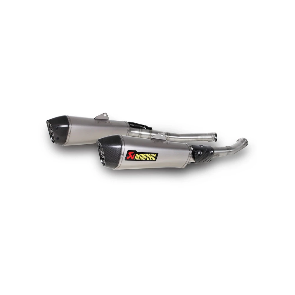 Auspuff AKRAPOVIC SLIP-ON in TITAN mit CARBON-ENDCAP zu Kawasaki (CH Homol