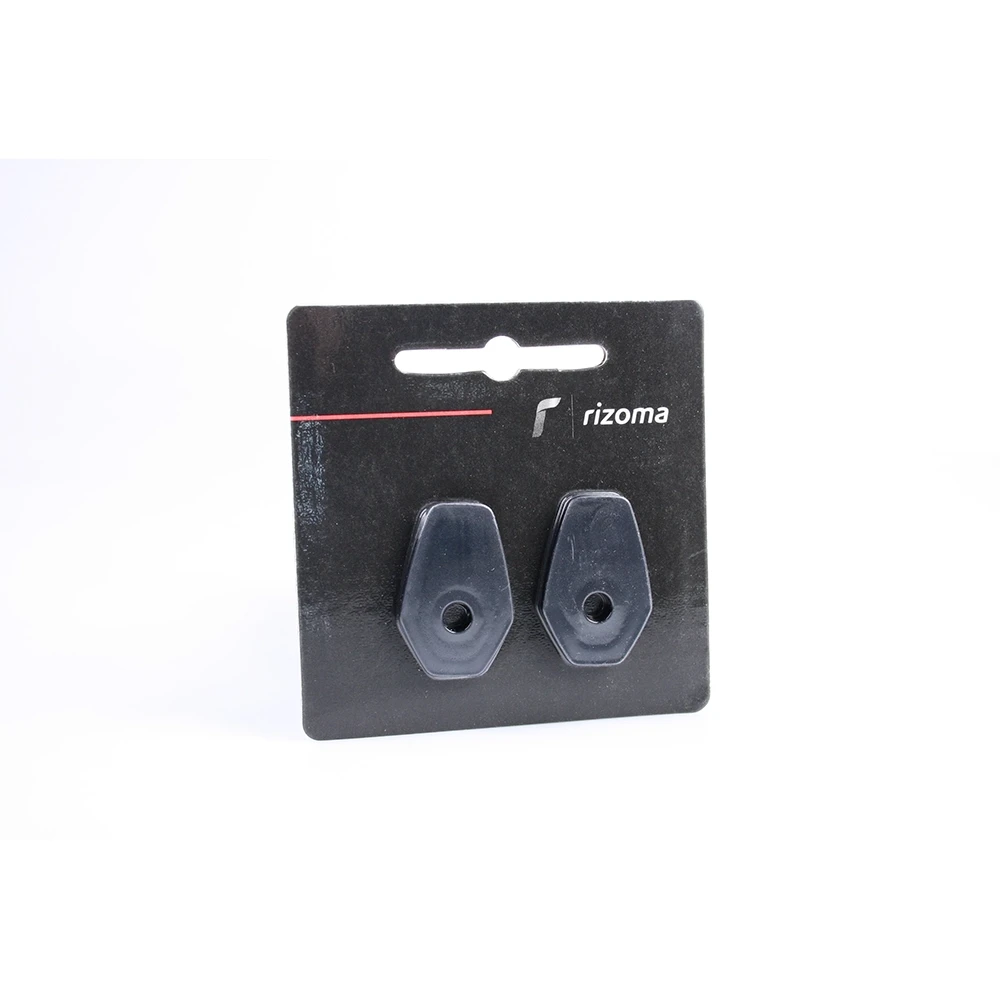 Blinkerplättchen RIZOMA Paar (Adapter) in SCHWARZ zu Kawasaki / Suzuki Typ