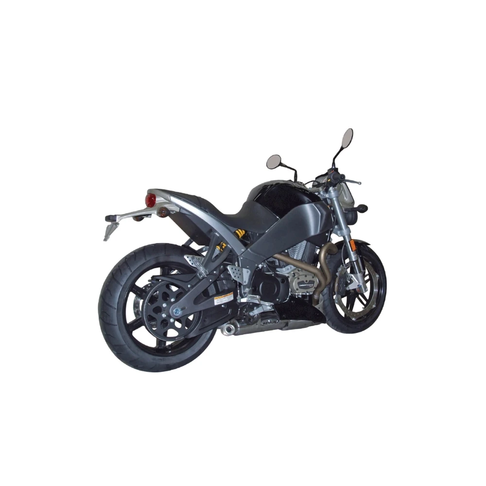 Auspuff REMUS RUND 2x Ø 94mm in EDELSTAHL MATT zu Buell (CH- Homologiert)