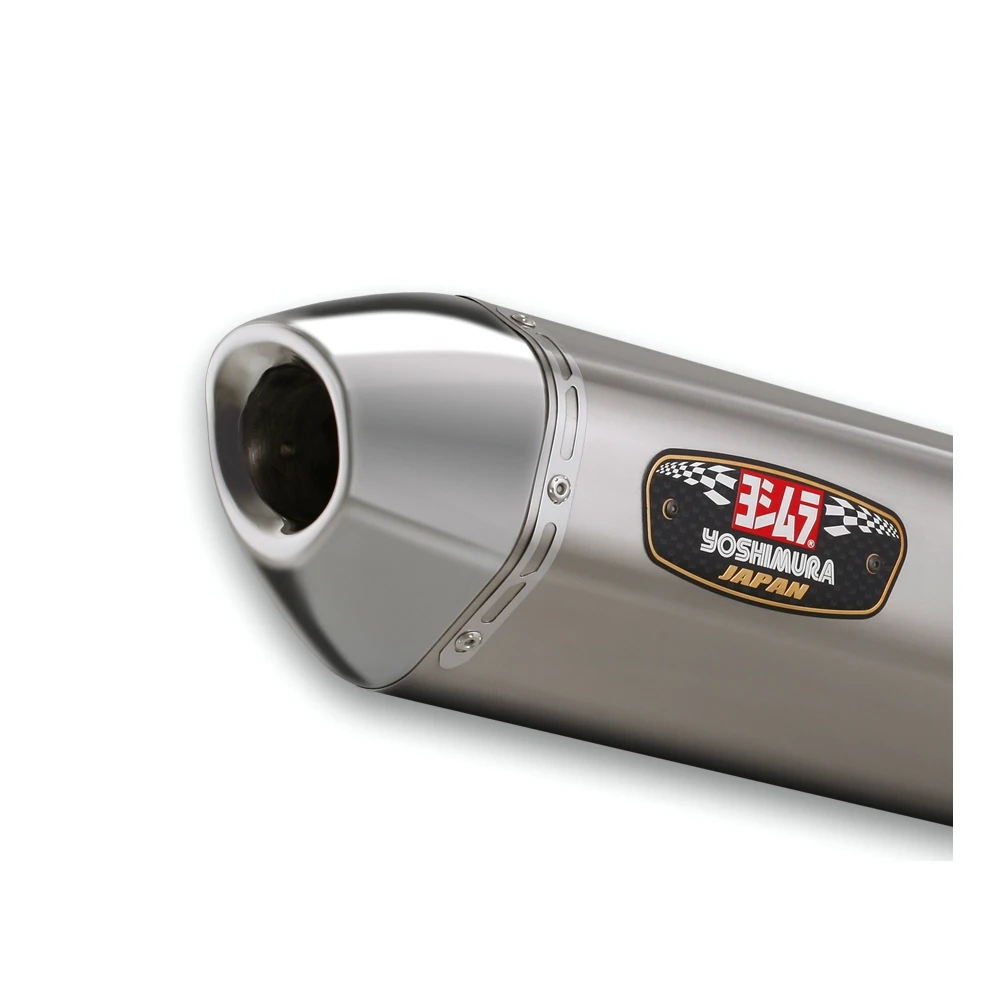 Auspuff Yoshimura R-77J in Inox mit Inox Cap zu Suzuki (CH Homologiert)