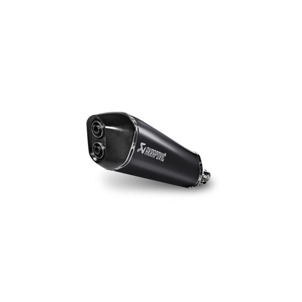 Auspuff AKRAPOVIC BLACK-LINE (SLIP-ON) in TITAN mit CARBON-ENDCAP zu Piagg
