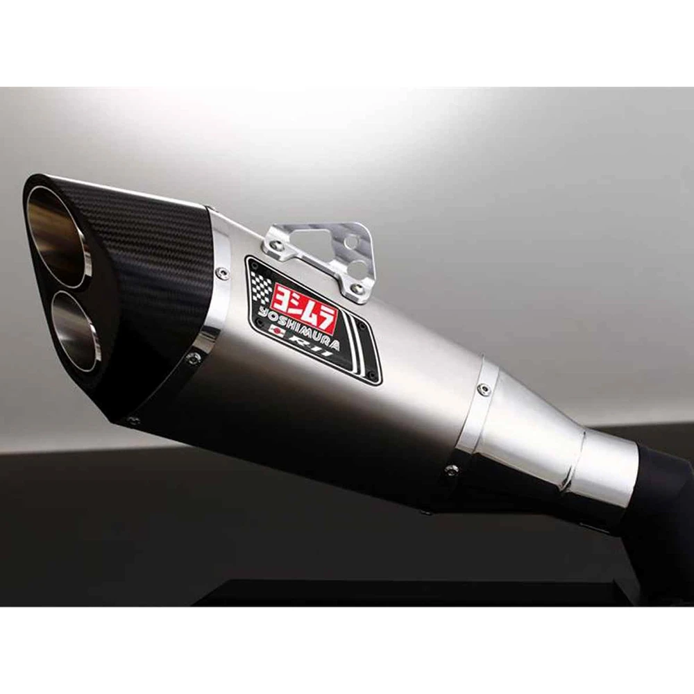 Auspuff Yoshimura R-11 (Dual Exit) in Titan mit Carbon Cap zu Suzuki (CH H