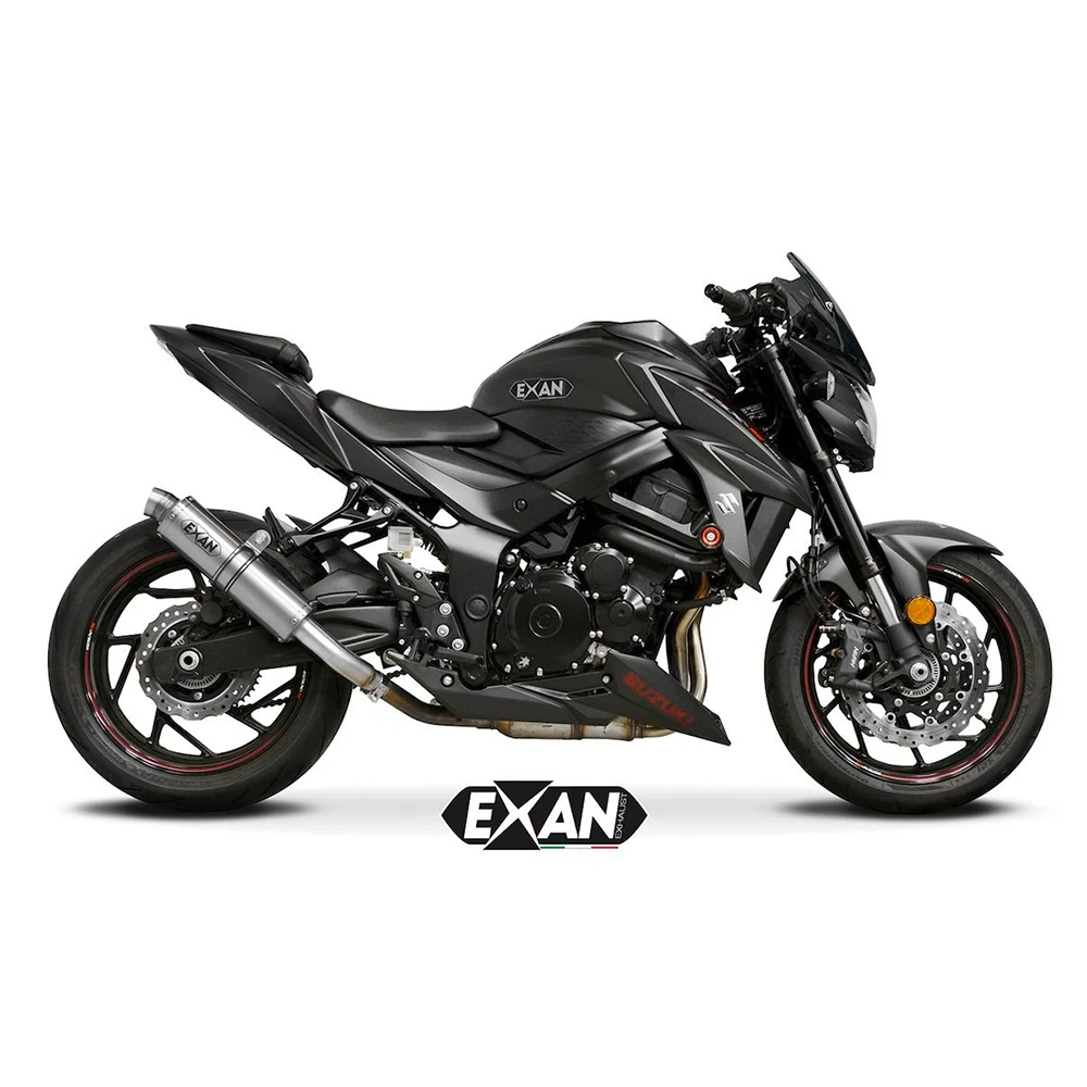 Auspuff EXAN X-GP in inox zu Suzuki (CH-Hom)