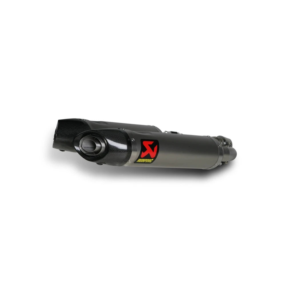 Auspuff AKRAPOVIC SLIP-ON in TITAN mit CARBON-ENDCAP zu Aprilia (CH Homolo