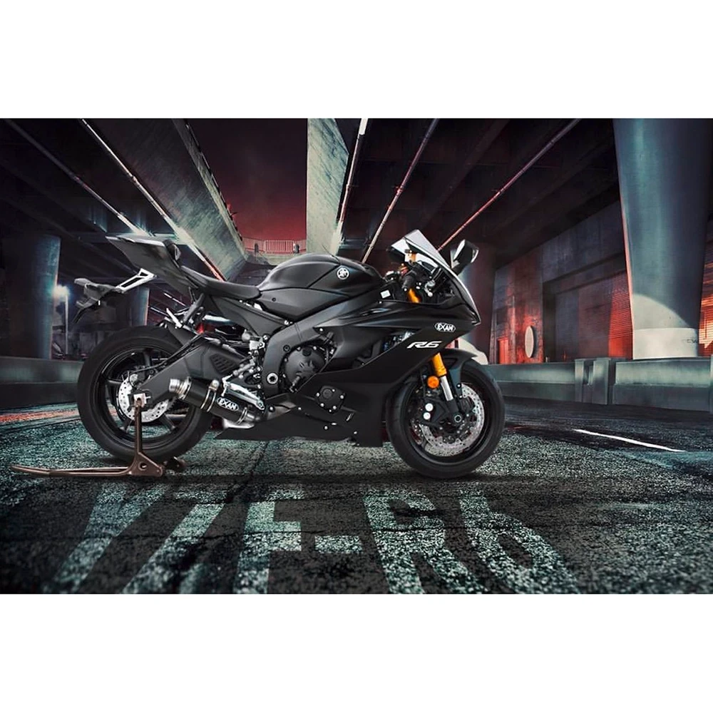 Auspuff EXAN X-GP in carbon zu Yamaha (CH-Hom)