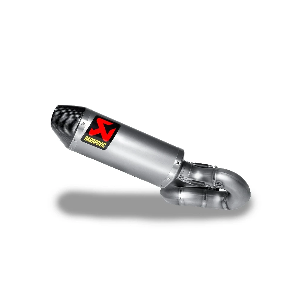 Auspuff AKRAPOVIC SLIP-ON in TITAN mit CARBON-ENDCAP zu Honda (CH Homologi