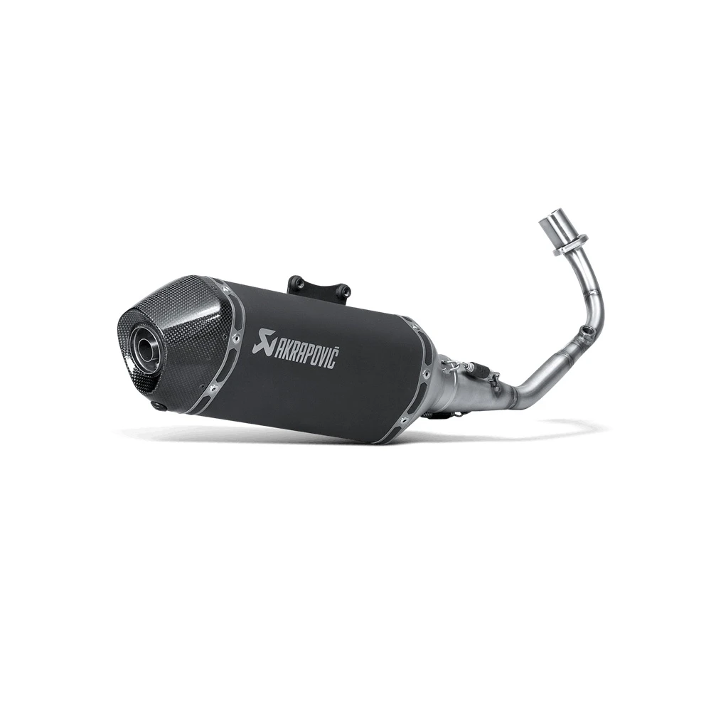 Auspuffanlage AKRAPOVIC BLACK-LINE in TITAN mit CARBON-ENDCAP zu Piaggio (