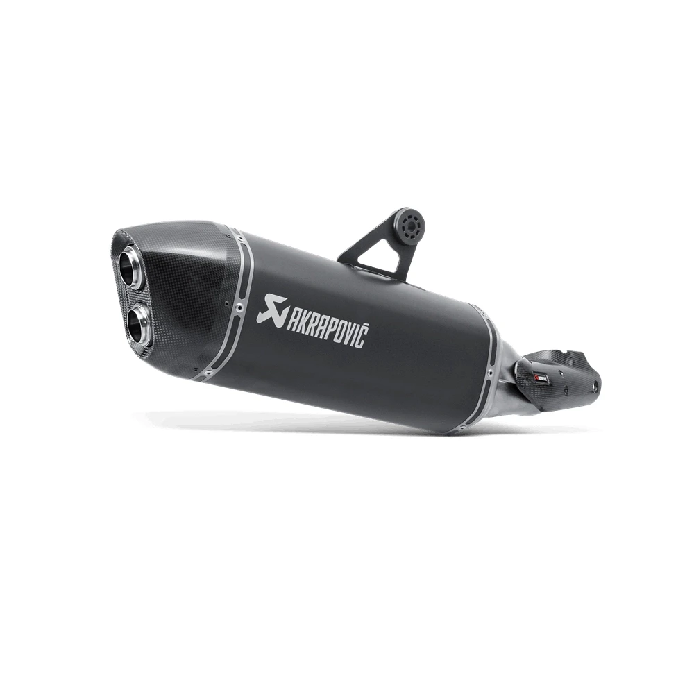 Auspuff AKRAPOVIC BLACK-LINE (SLIP-ON) in TITAN mit CARBON-ENDCAP zu BMW (