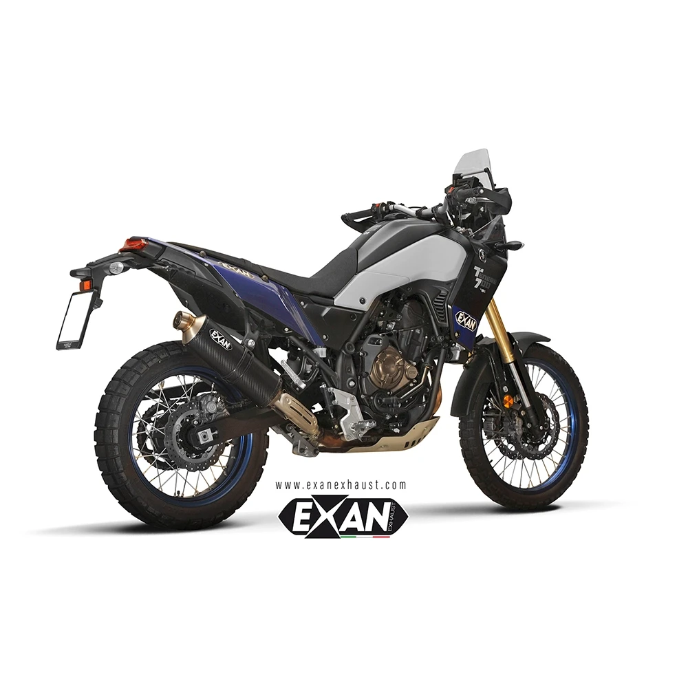 Auspuff EXAN Oval Rally in carbon zu Yamaha (CH-Hom)