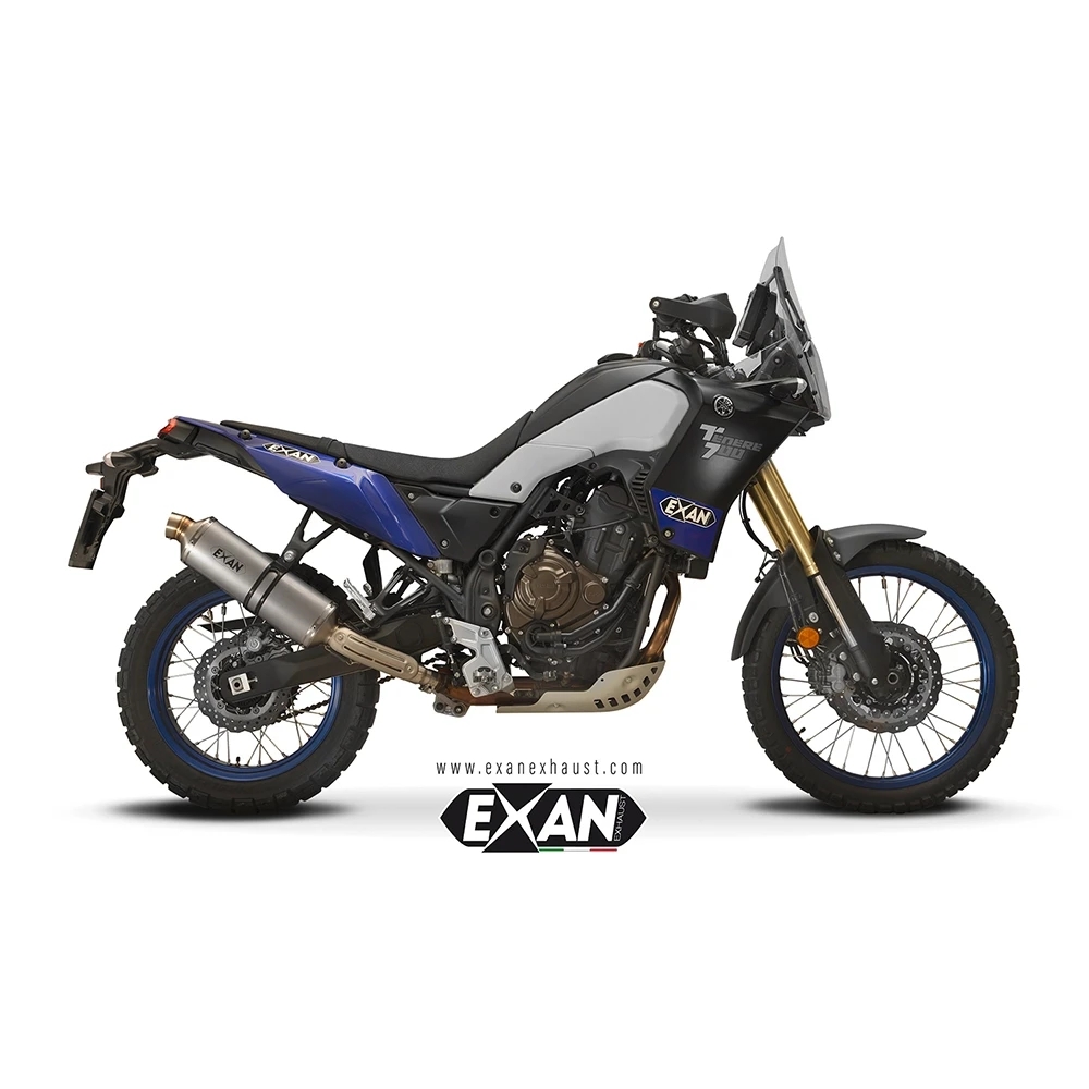 Auspuff EXAN Oval Rally in titan zu Yamaha (CH-Hom)