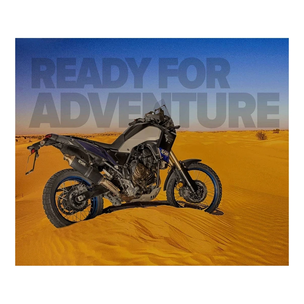 Auspuff EXAN X-Rally in inox-schwarz zu Yamaha (CH-Hom)