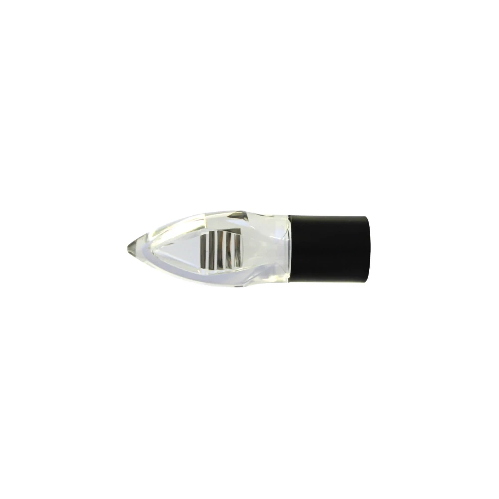 Blinker TECH CRYSTAL LED (Paar) aus Alu in Schwarz mit Glas transpar