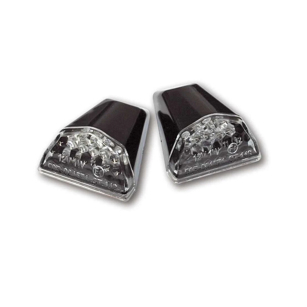 Verkleidungs-Blinker SHIN YO (Paar) SWIFT UNIVERSAL mit LED SCHWARZ/KLAR z