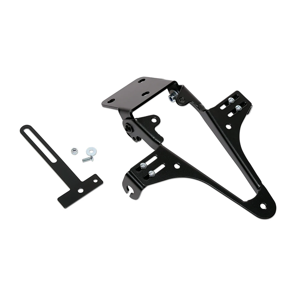 Kennzeichenhalter HIGHSIDER TYP 3 in SCHWARZ UNIVERSAL, Montagefläche 70×6