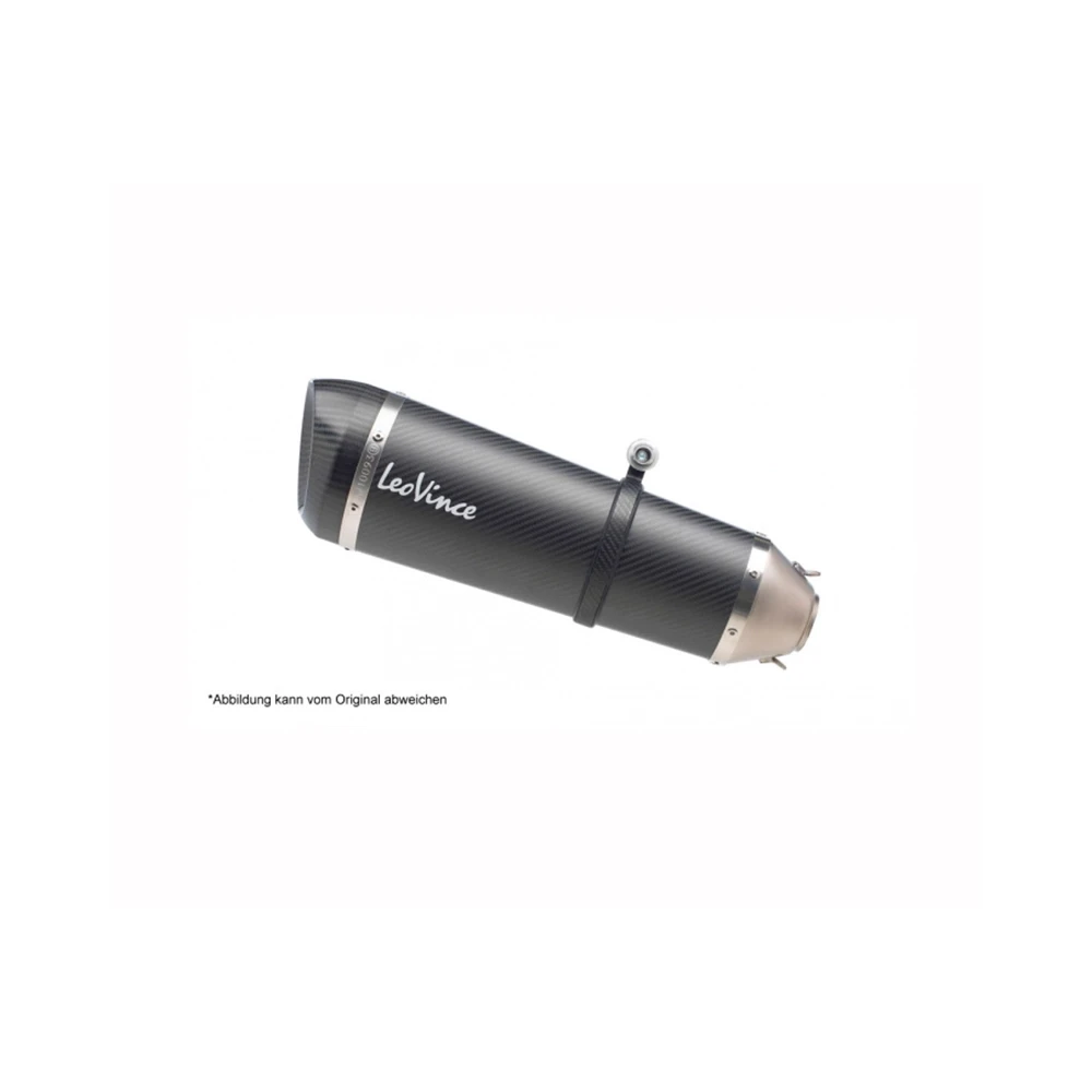 Auspuff LeoVince Factory S in inox-schwarz zu Kawasaki (CH-Hom)