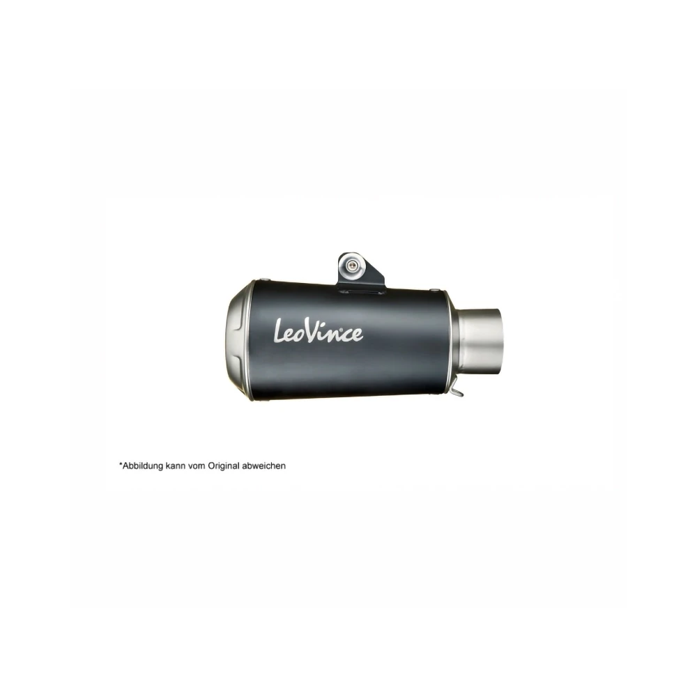 Auspuff LeoVince LV-10 in inox-schwarz zu BMW (CH-Hom)