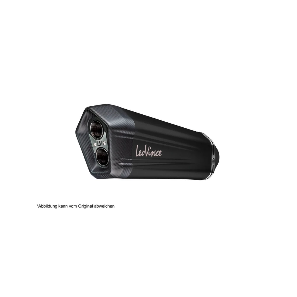 Auspuffanlage LeoVince (2in2) LV-12 in inox-schwarz zu Yamaha (CH-Hom)