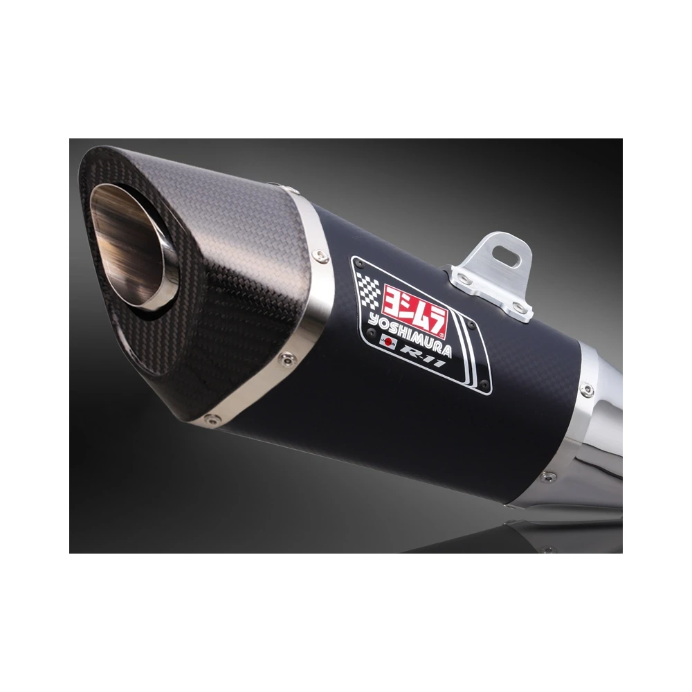 Auspuff Yoshimura R-11 (Single Exit) in Metal Magic mit Carbon Cap zu Suzu