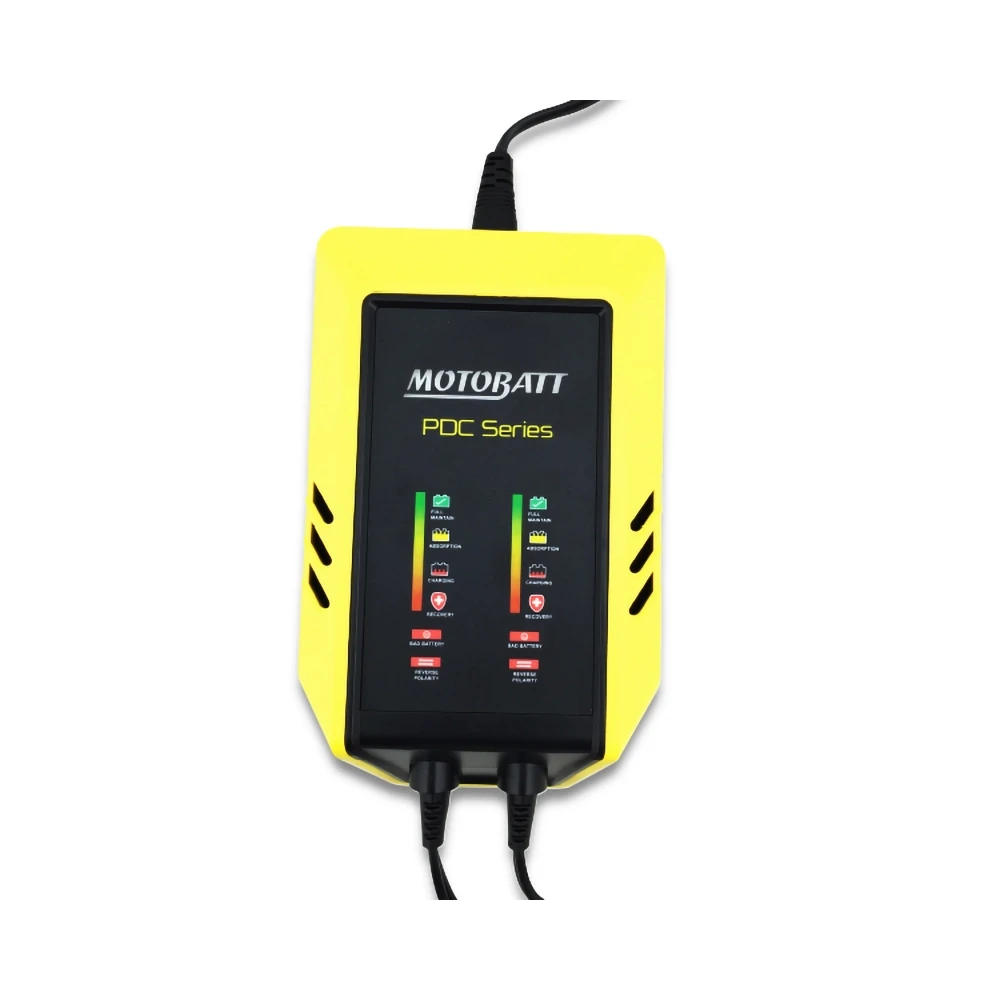Batterieladegerät MOTOBATT PDC2x2A, 12V/2A, für 2 Batterien mit 4-100Ah, 9